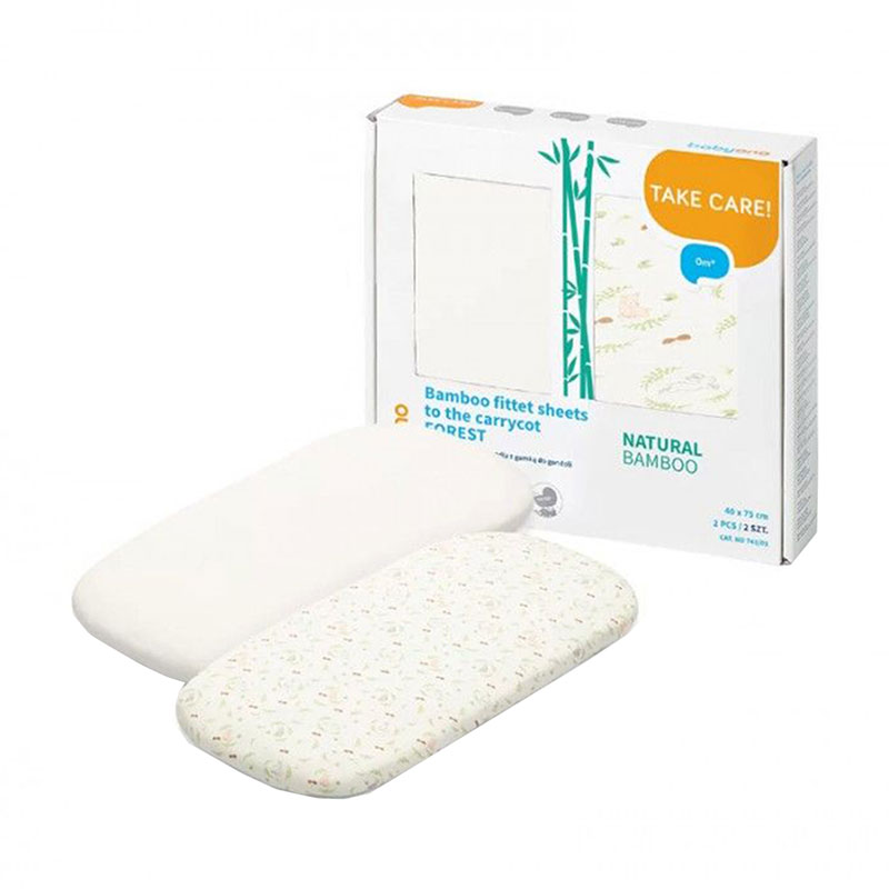 

Бамбукові простирадла з резинкою для коляски BabyOno Forest, 40*75 см, 2 шт (748/01)