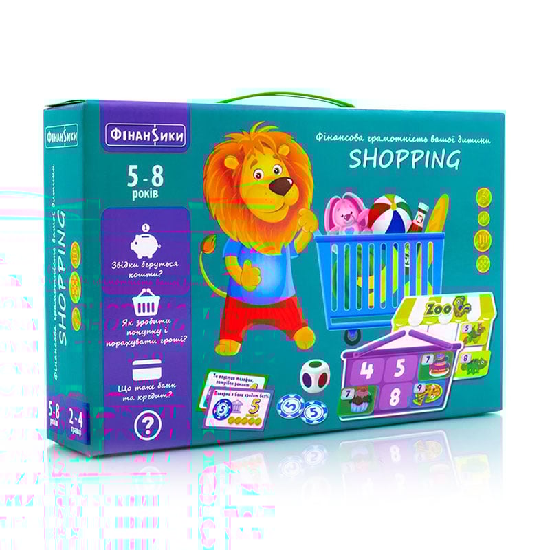 

Настільна гра Vladi Toys Граємо у магазин, українською мовою, 111 деталей, від 5 років (VT2312-06)