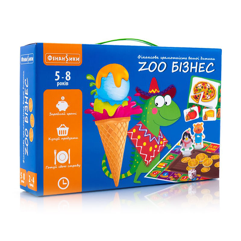 

Настільна гра Vladi Toys Зообізнес, українською мовою, 86 деталей, від 5 років (VT2312-05)