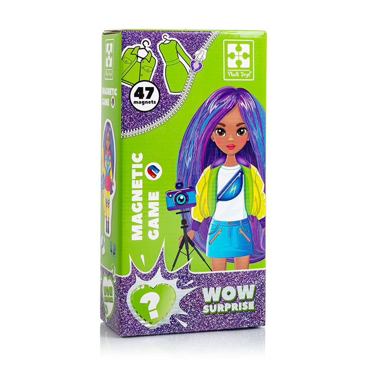 

Магнітна гра-одягалка Vladi Toys WOW Surprise. Travel, українською мовою, від 3 років, 48 деталей (VT3210-15)