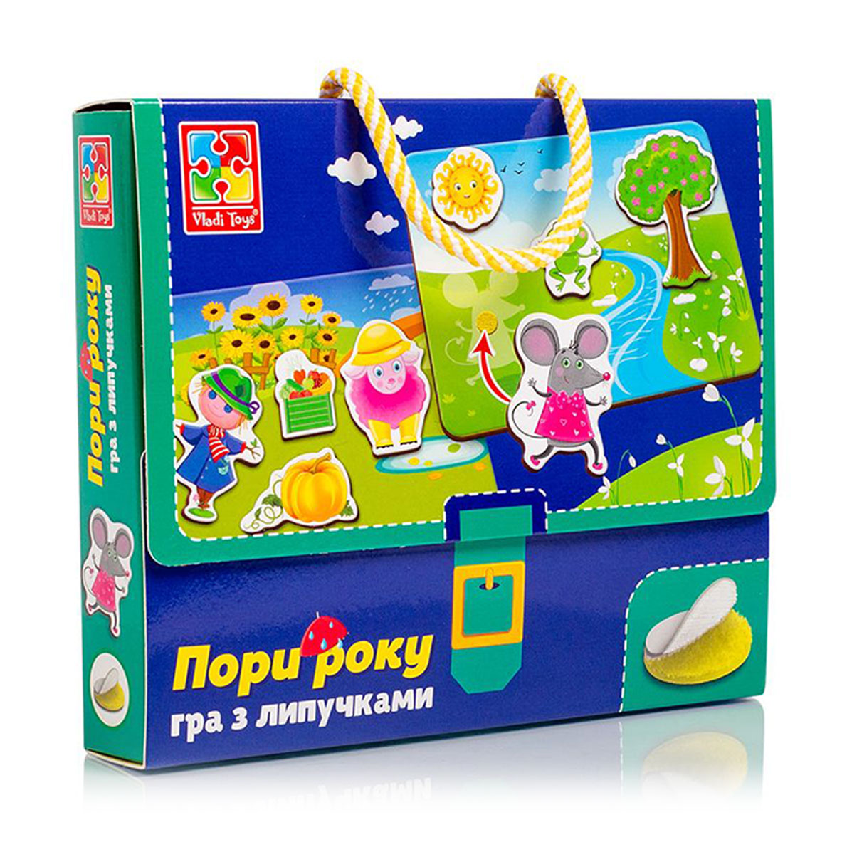 

Гра з липучками Vladi Toys Пори року, українською мовою, від 3 років, 52 предмета (VT1302-25)