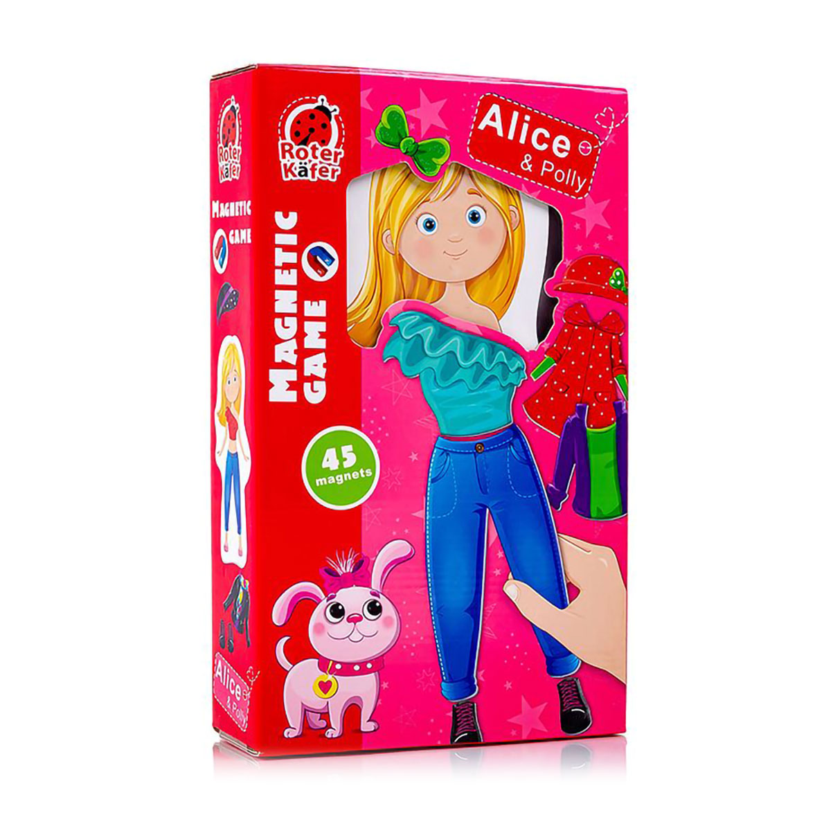 

Магнітна гра-одягалка Vladi Toys Аліса та Поллі, від 3 років, 45 магнітів (RZ2010-08)