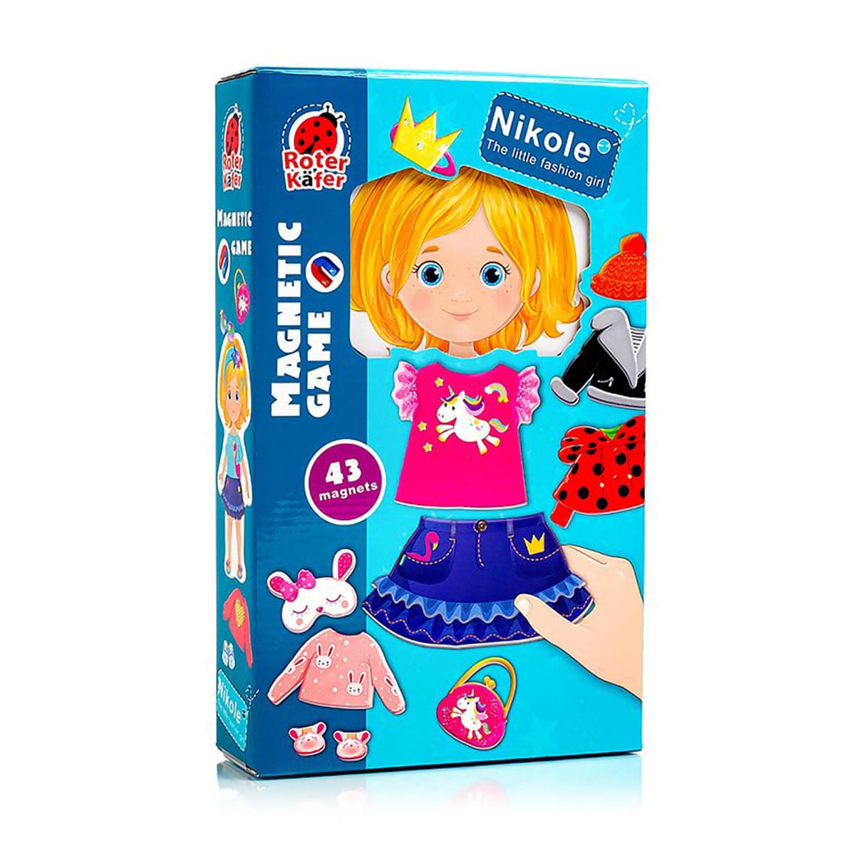 

Магнітна гра-одягалка Vladi Toys Ніколь, від 3 років, 43 магніти (RZ2010-07)