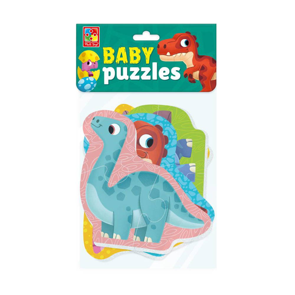 

Бебі пазли Vladi Toys Динозаври, від 3 років, 12 деталей (VT1106-91)