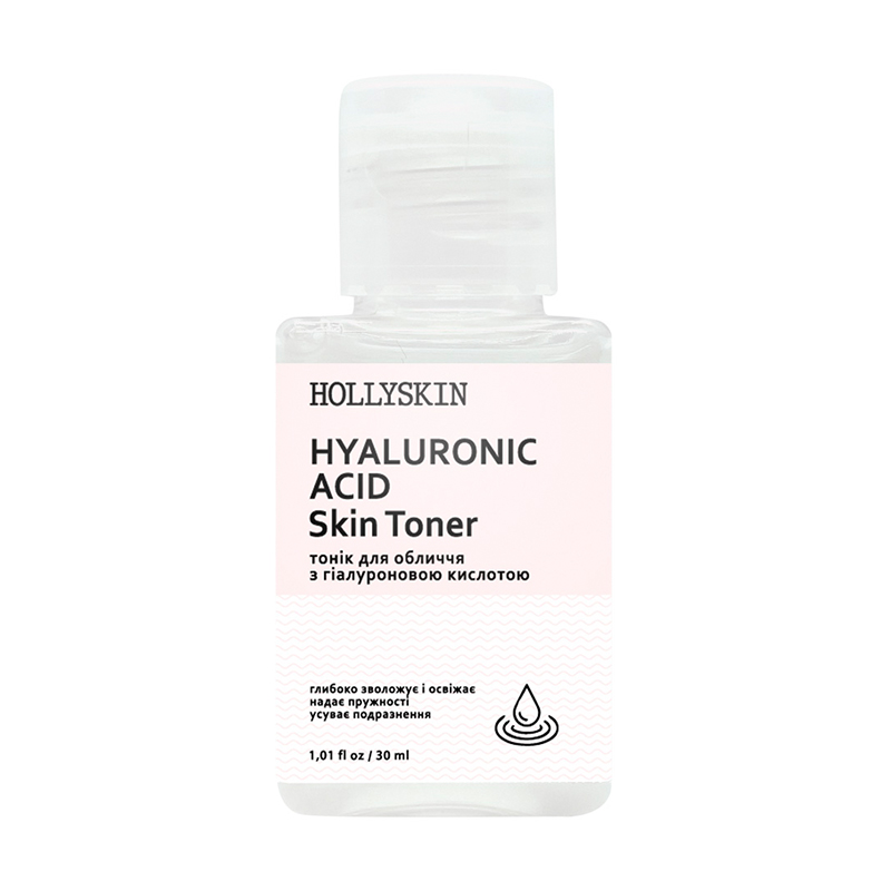 

Подарунок! Тонік для обличчя Hollyskin Hyaluronic Acid Skin Toner, 30 мл