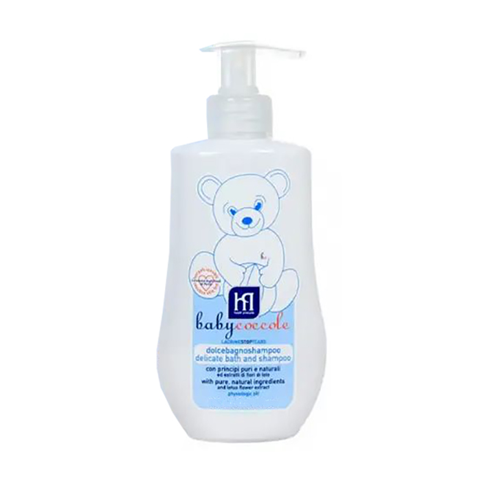 Дитячий шампунь та піна для ванни 2 в 1 Babycoccole Delicate Bath & Shampoo, від народження, 400 мл