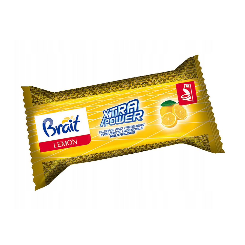 

Змінний туалетний блок Brait Lemon Хtra Power Toilet Block, 40 г