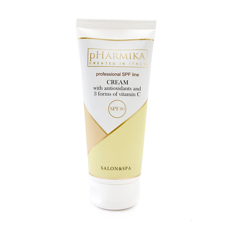 

Крем для обличчя pHarmika Cream SPF 80 з антиоксидантами та вітаміном С 3 видів, 200 мл