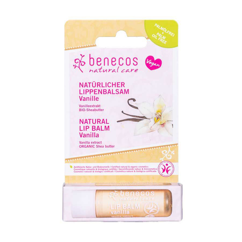

Бальзам для губ Benecos Natural Care Lip Balm Ваніль, 4.7 г