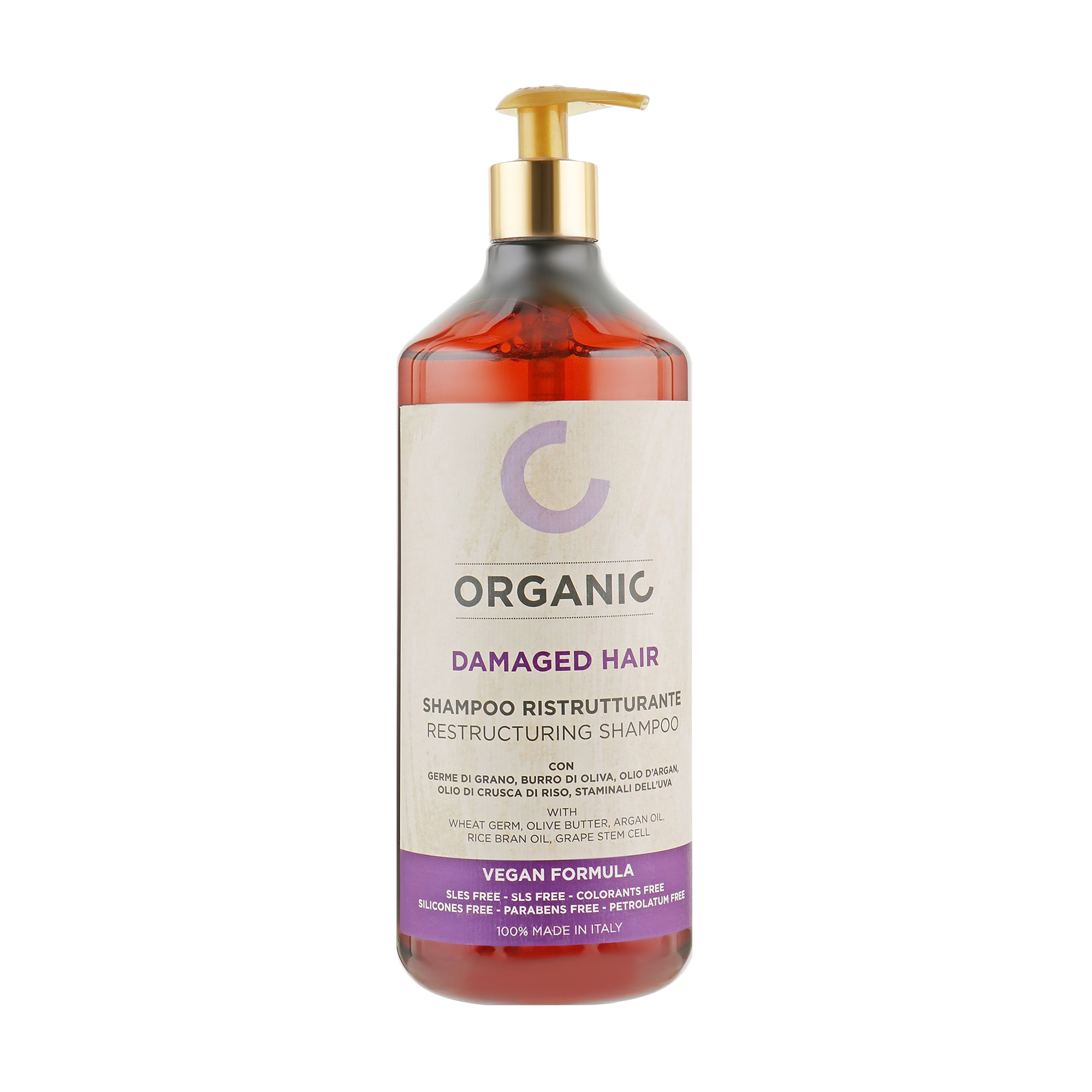 

Уцінка! Шампунь Punti Di Vista Organic Damaged Hair Restructuring Shampoo для відновлення пошкодженого волосся, 1 л