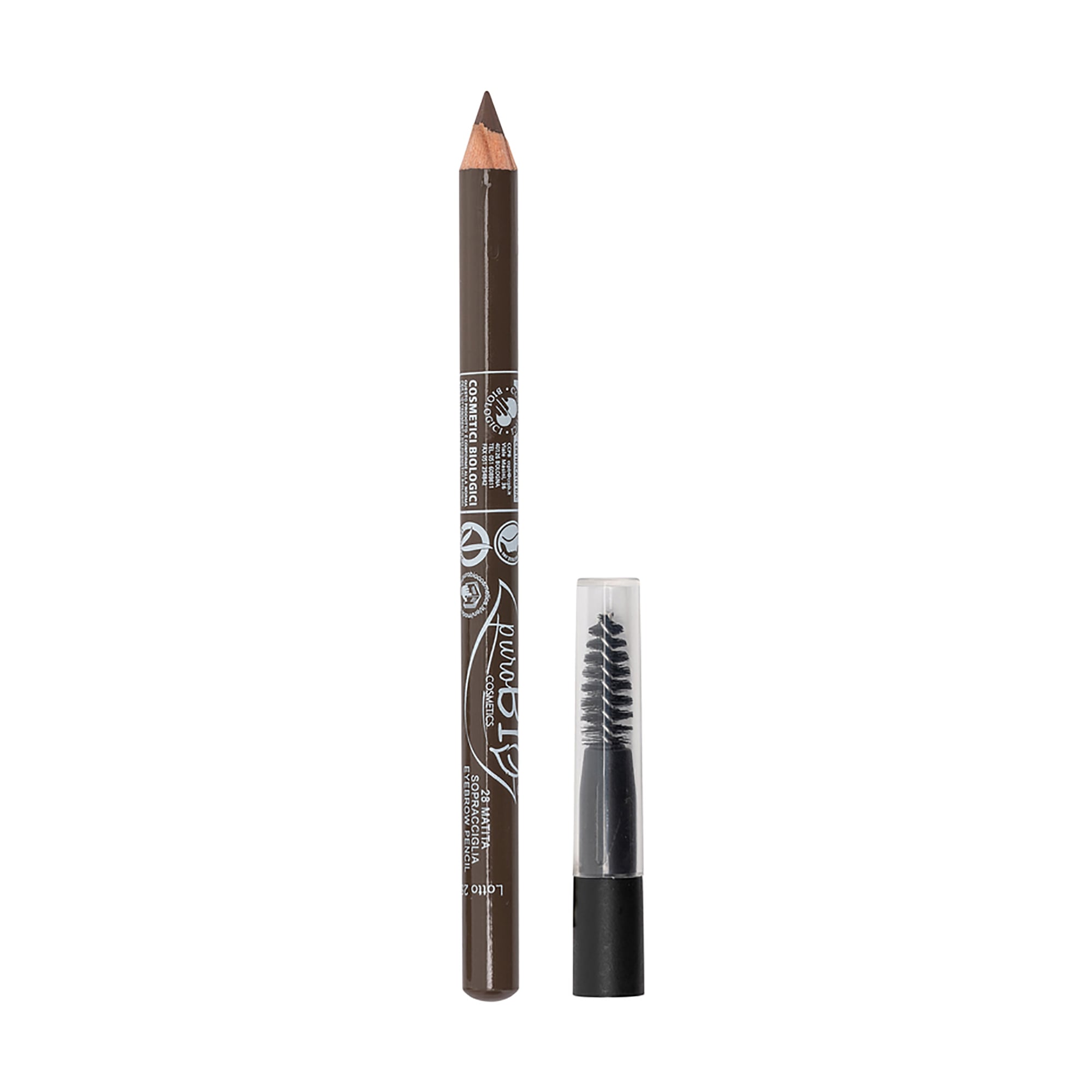 

Олівець для очей і брів PuroBio Cosmetics Eye & Eyebrow Pencil зі щіточкою 28 Dark Taupe, 1.3 г