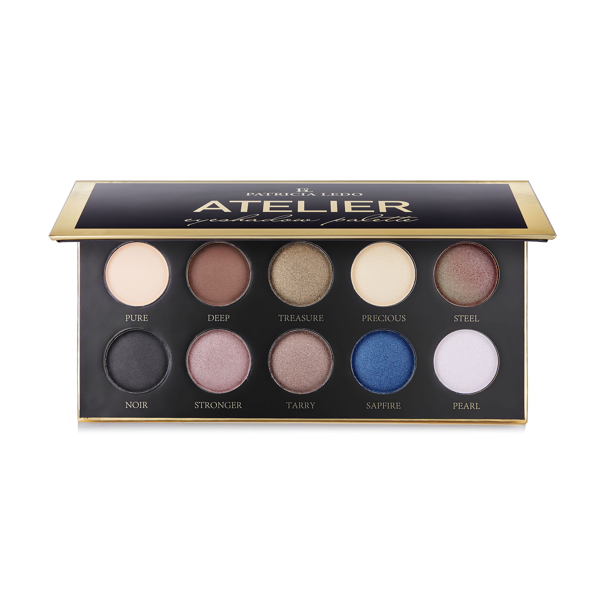 

Уцінка! Палетка тіней для повік Patricia Ledo Atelier 10 відтінків, 10 г