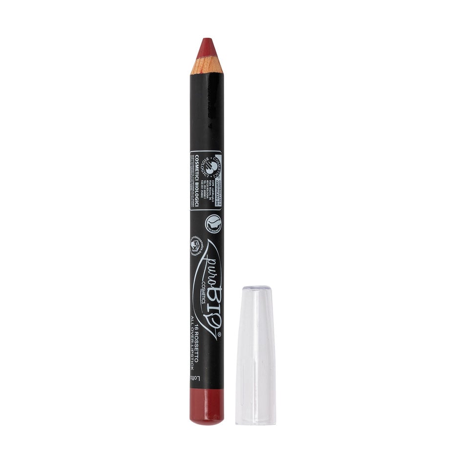

Помада-олівець для губ PuroBio Cosmetics Pencil Lipstick in Kingsize 16 Вогняно-червоний, 2.3 г