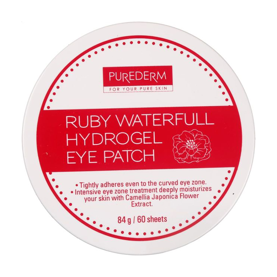 

Уцінка! Гідрогелеві патчі для шкіри навколо очей Purederm Ruby Waterfull Hydrogel Eye Patch, 60 шт