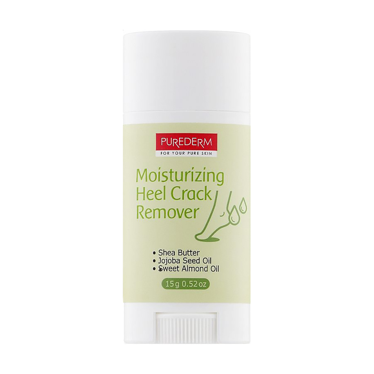 

Зволожувальний засіб Purederm Moisturizing Heel Crack Remover для видалення тріщин на п'ятах, 15 г
