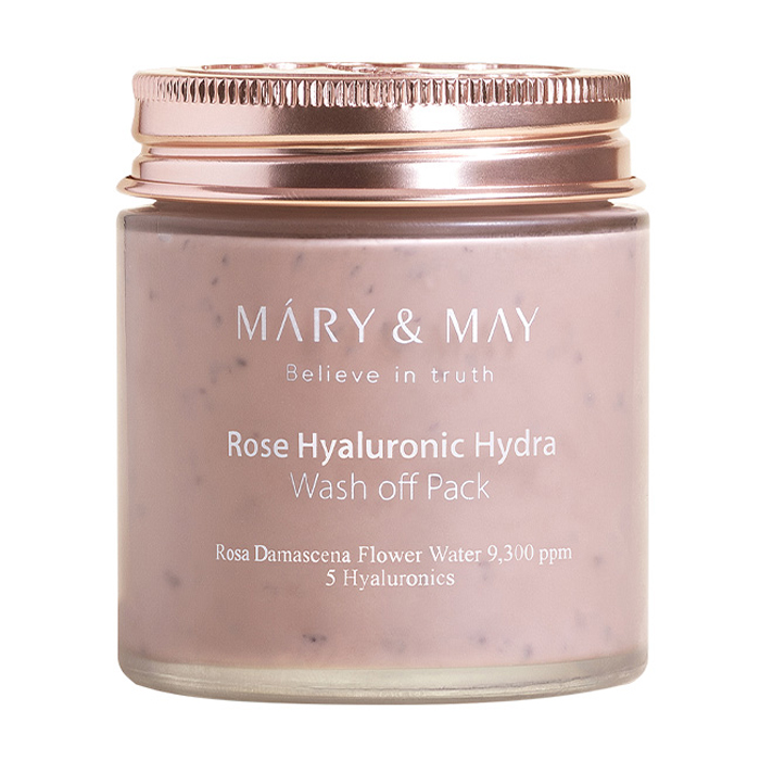 

Уцінка! Очищувальна маска для обличчя Mary & May Rose Hyaluronic Hydra Wash Off Pack з екстрактом троянди та гіалуроновою кислотою, 125 г