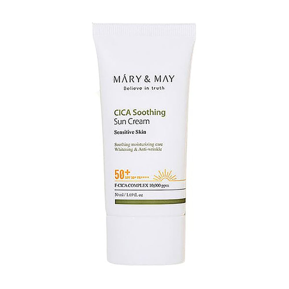 

Сонцезахисний крем для обличчя Mary & May CICA Soothing Sun Cream SPF50+ PA++++, 50 мл