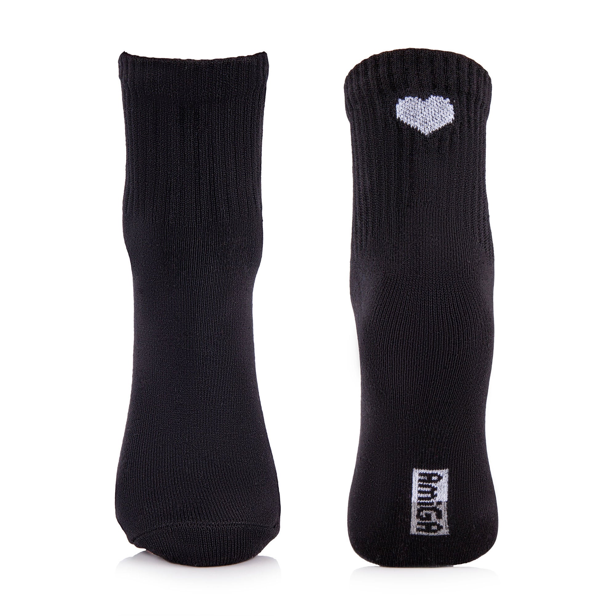 

Шкарпетки жіночі AmiGA середні, спортивні, чорні з сердцем, розмір 23-25