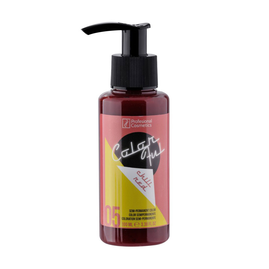 

Уцінка! Барвник прямої дії Profesional Cosmetics Color Ful 05 Chili red, 100 мл