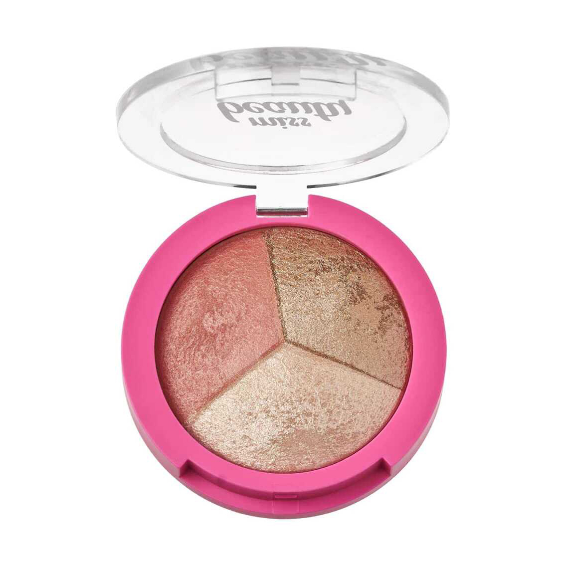 

Уцінка! Рум'яна та хайлайтер для обличчя Golden Rose Miss Beauty Glow Baked Trio, 6.5 г