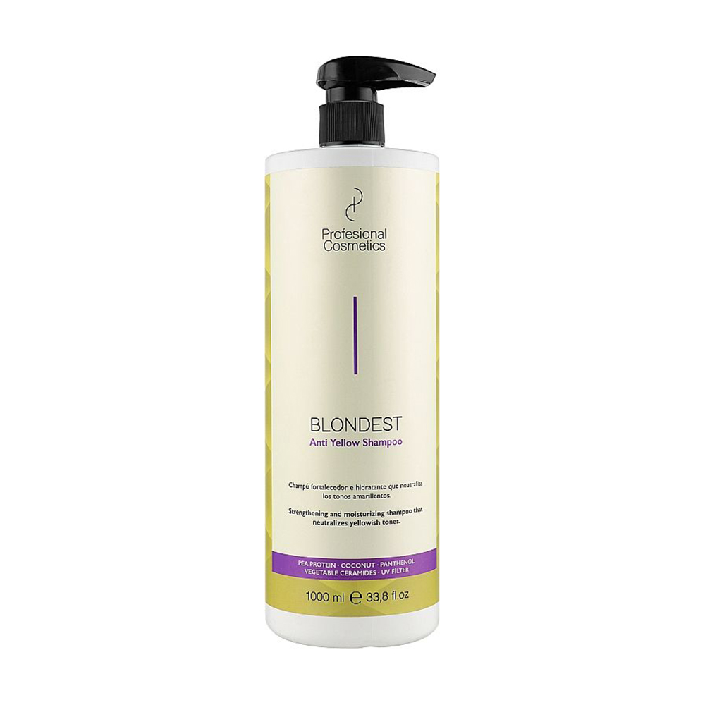 

Уцінка! Антижовтий шампунь для волосся Profesional Cosmetics Blondest Anti Yellow Shampoo, 1 л
