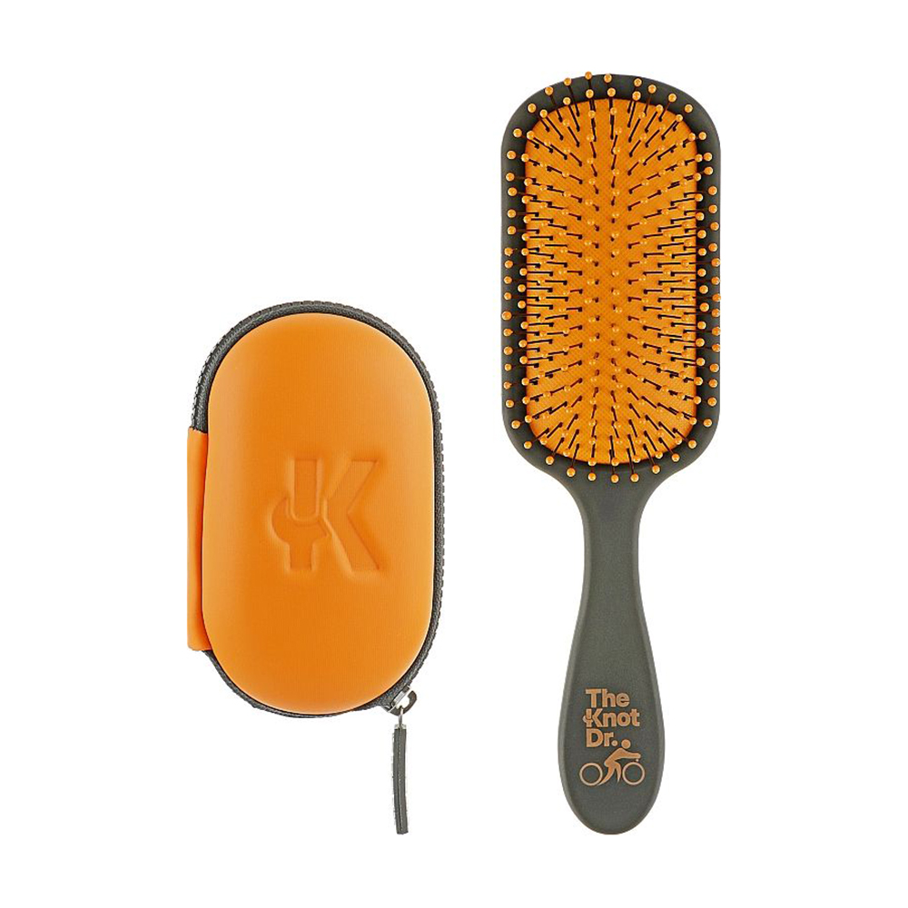 

Набір для волосся The Knot Dr. The Pro Sport Tangerine, помаранчевий (щітка для волосся, 1 шт + чохол, 1 шт)