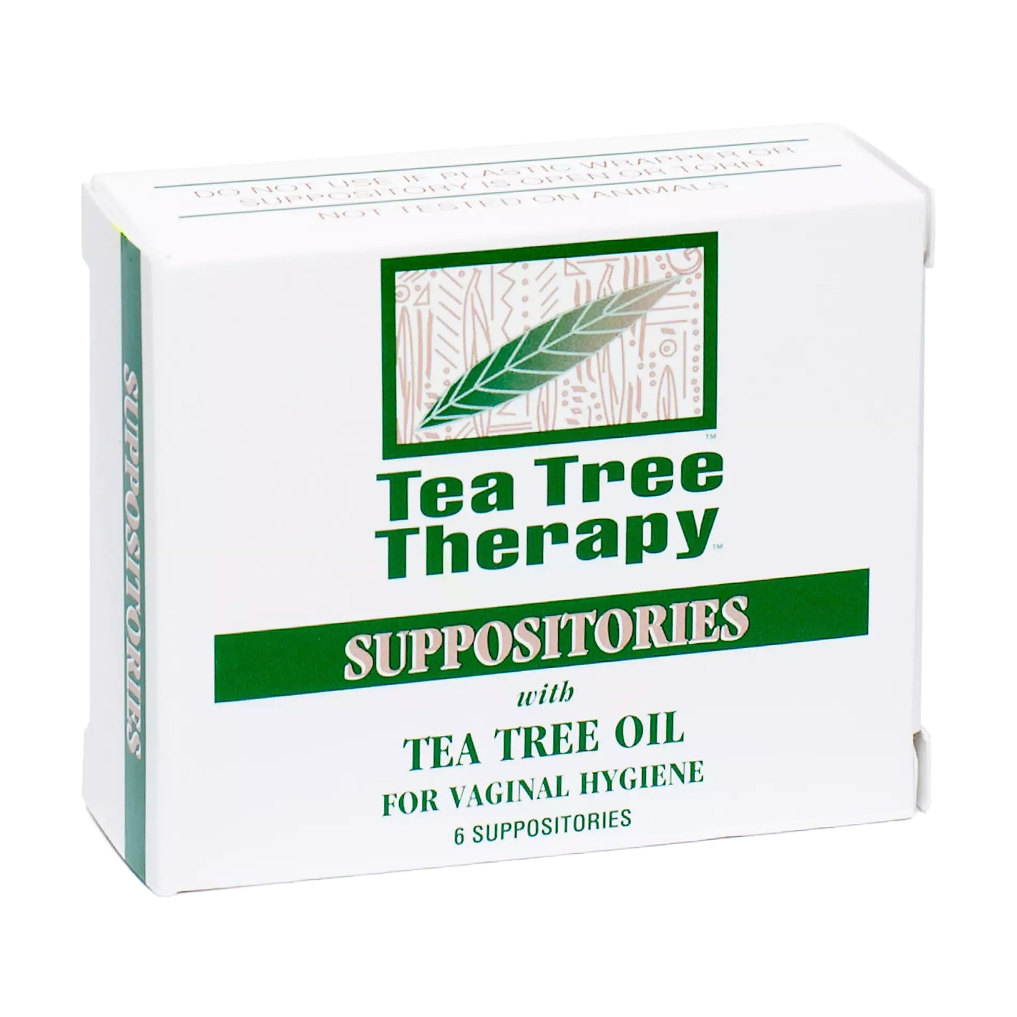 

Супозиторії для вагінальної гігієни Tea Tree Therapy з олією чайного дерева, 6 шт
