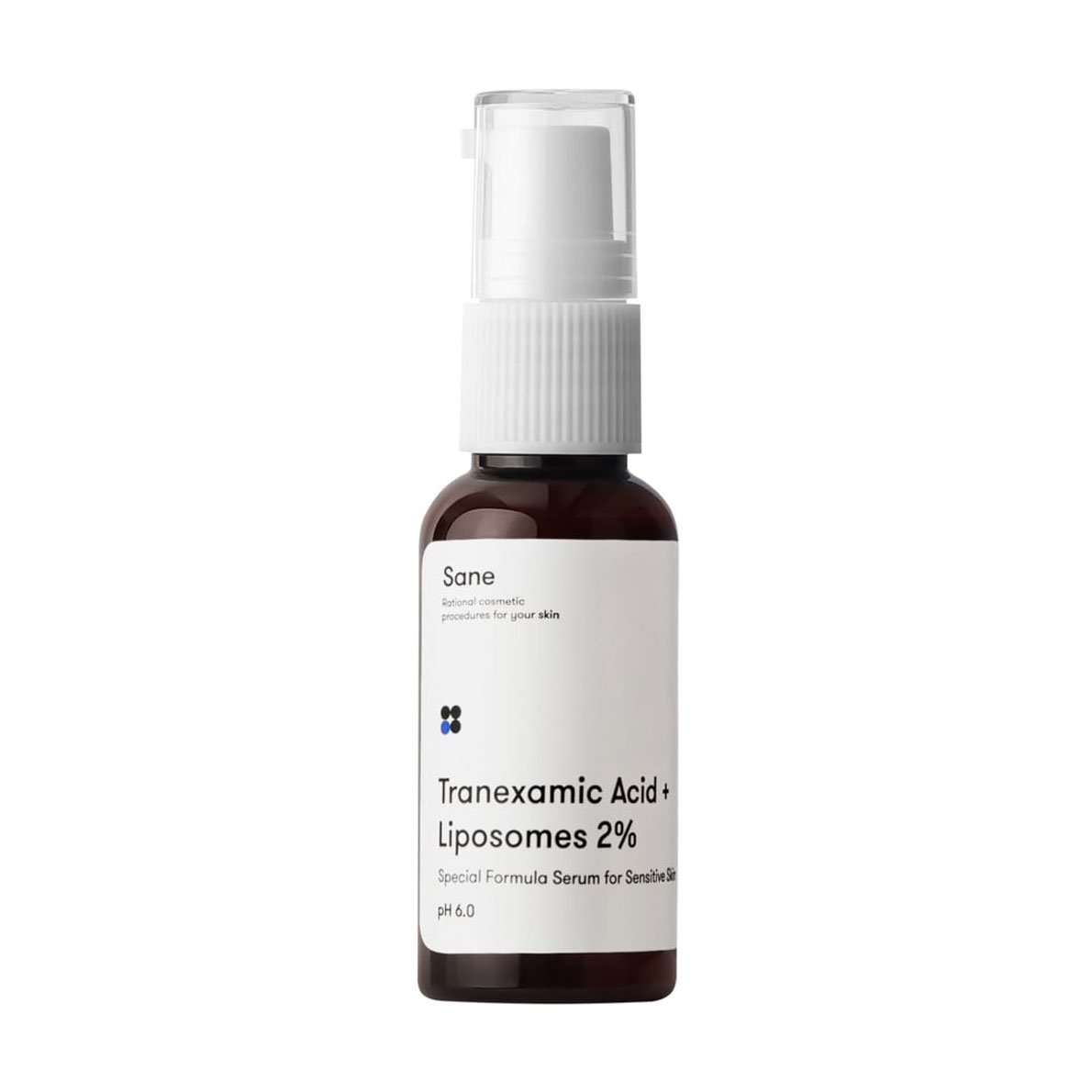 

Уцінка! Сироватка для чутливої шкіри обличчя Sane Tranexamic Acid + Liposomes 2% з транексамовою кислотою в ліпосомах, 30 мл