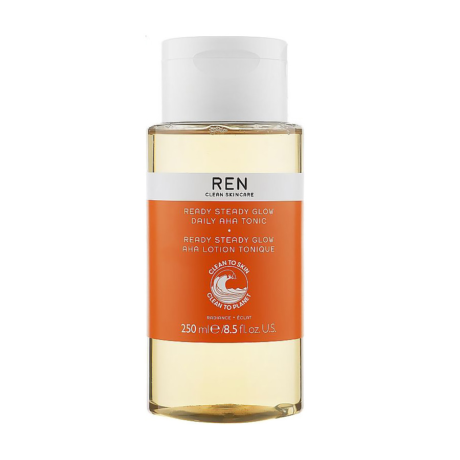 

Тонік REN Clean Skincare Ready Steady Glow Daily AHA Tonic для сяйва шкіри обличчя з АНА-кислотами, 250 мл