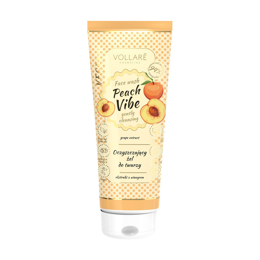 

Гель для вмивання Vollare Cosmetics VegeBar Peach Vibe Cleansing Face Gel, 150 мл