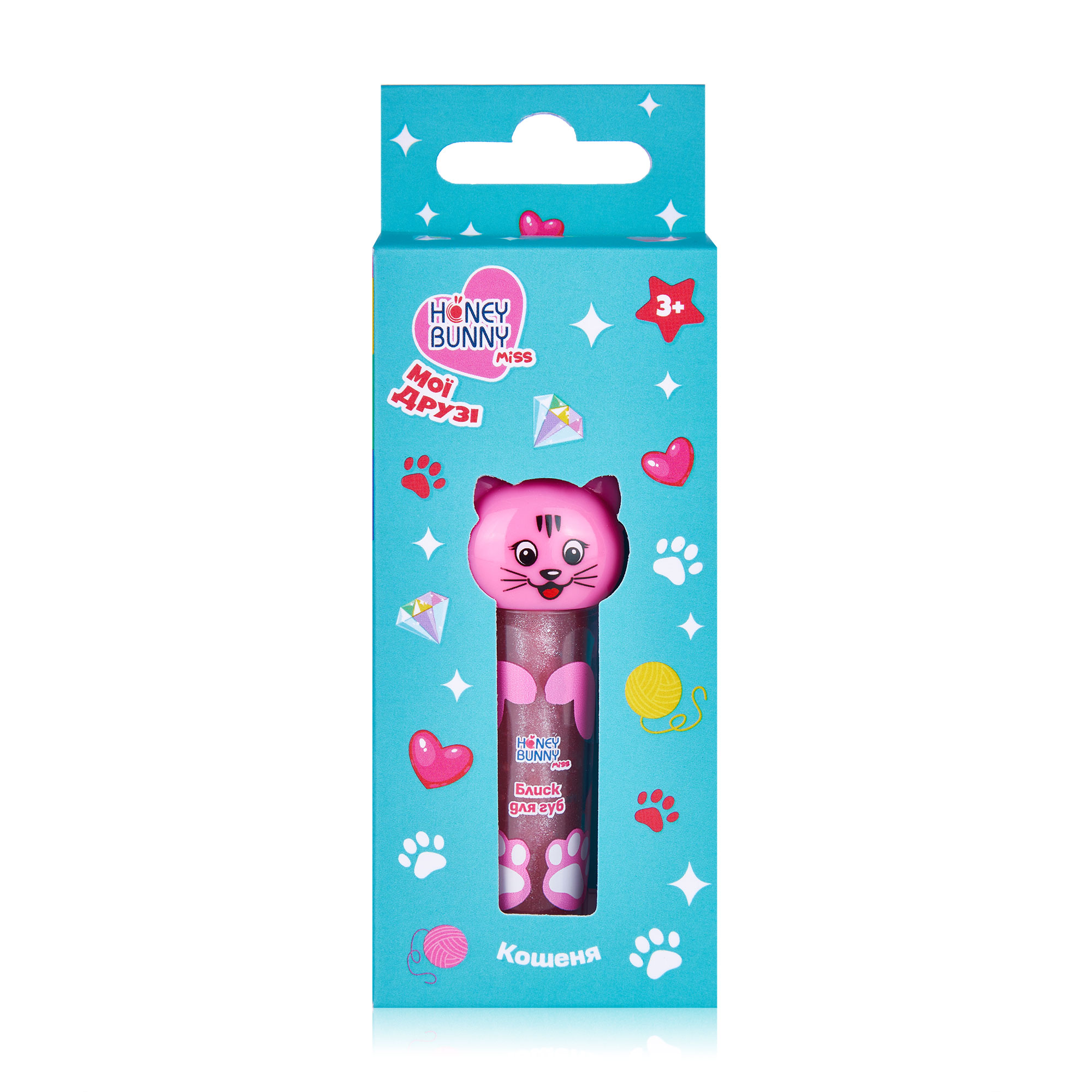 

Уцінка! Блиск для губ Honey Bunny Miss Мої друзі, Кошеня, 4 г