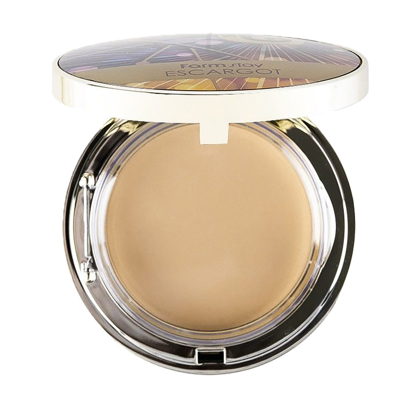 

Уцінка! Компактна крем-пудра для обличчя FarmStay Escargot UV Two-Way Pact SPF 30 PA++ з екстрактом королівського равлика, зі змінним блоком, тон 21, 2*12 г