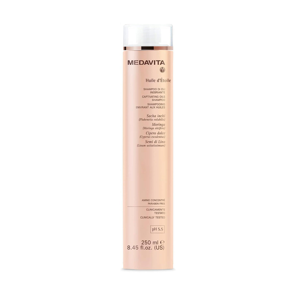 

Антиоксидантний шампунь Medavita Huile D'Etoile Captivating Oils Shampoo для сяйва та шовковистості волосся, 250 мл
