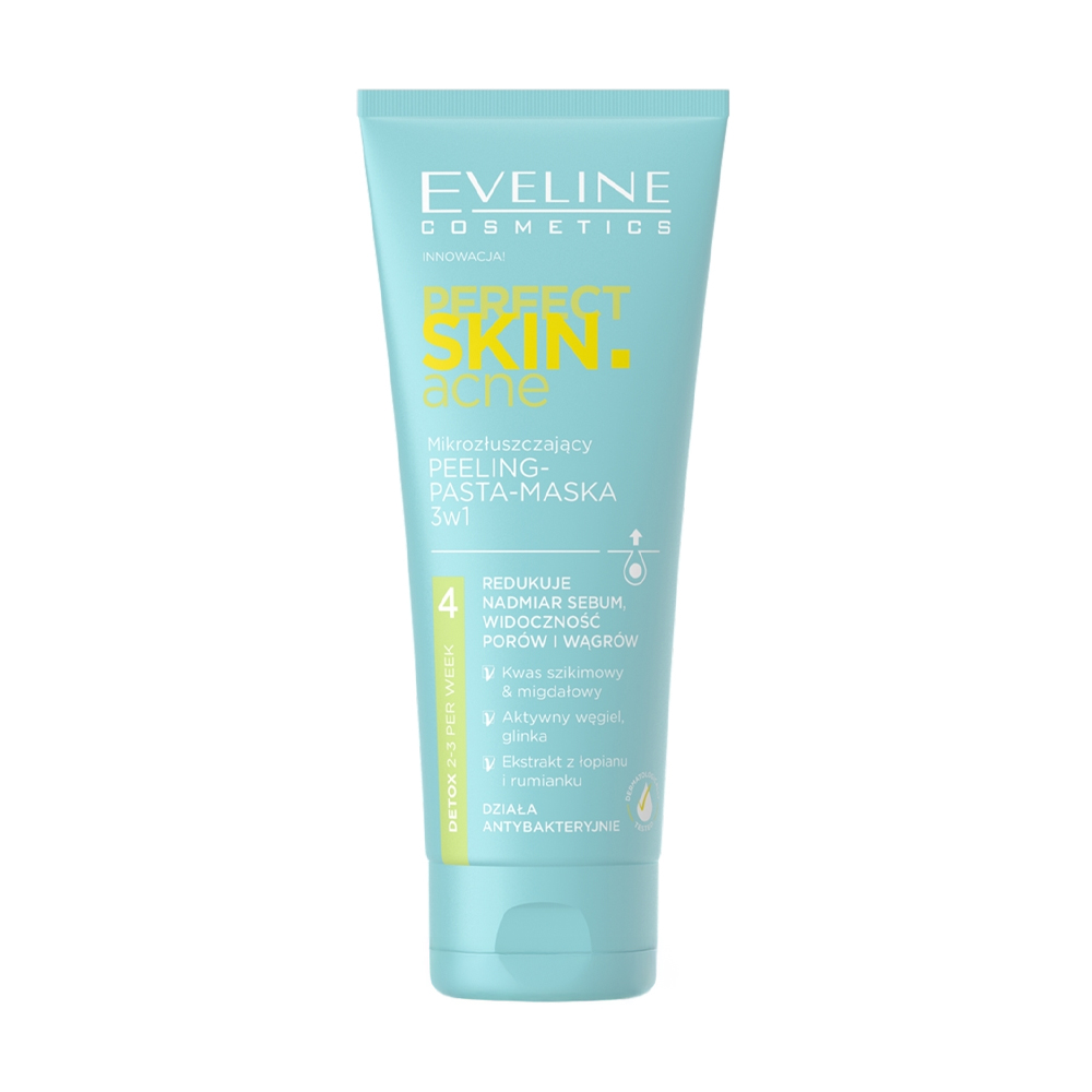

Мікровідлущувальна пілінг-паста Eveline Cosmetics Perfect Skin Acne, 75 мл