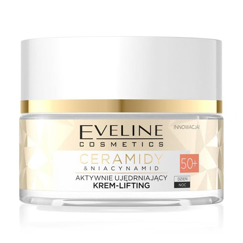 

Уцінка! Активно зміцнювальний крем-ліфтинг Eveline Cosmetics Ceramidy & Niacynamid 50+, 50 мл