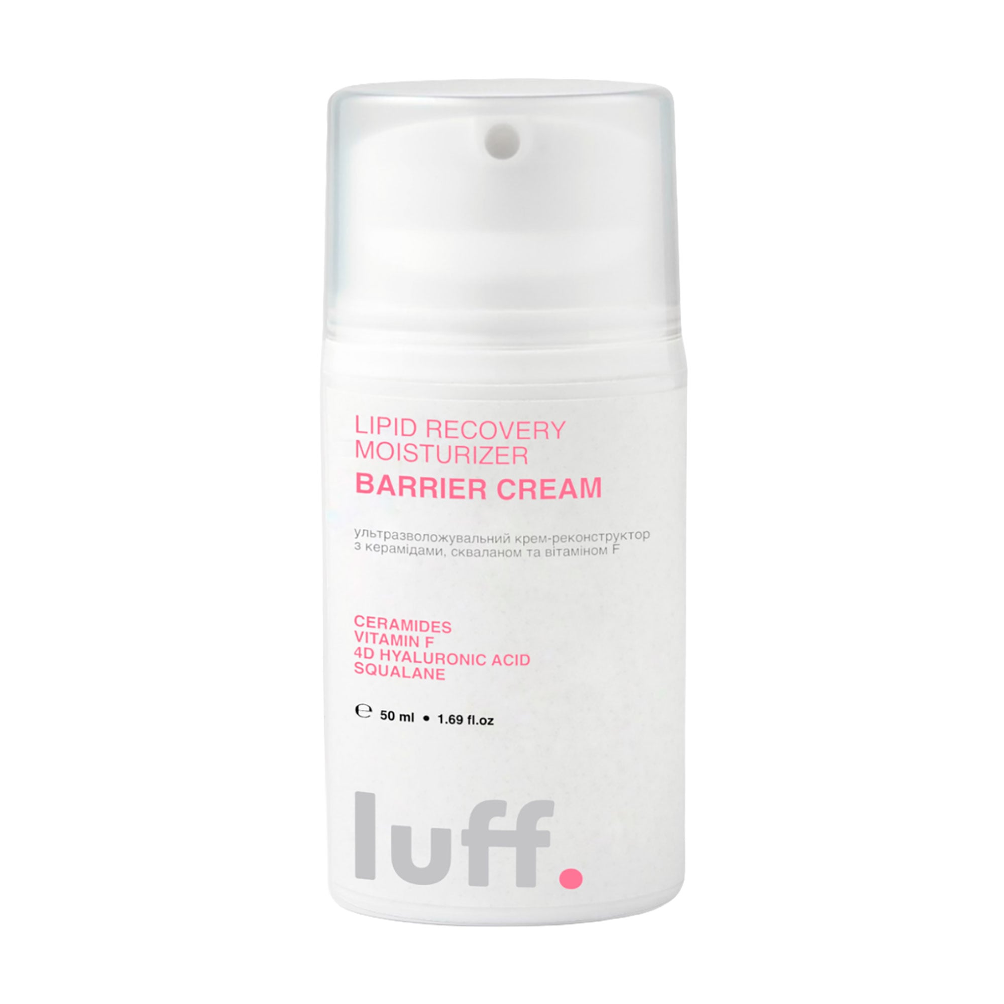 

Ультразволожувальний крем-реконструктор для обличчя Luff Barrier Cream з церамідами, 50 мл