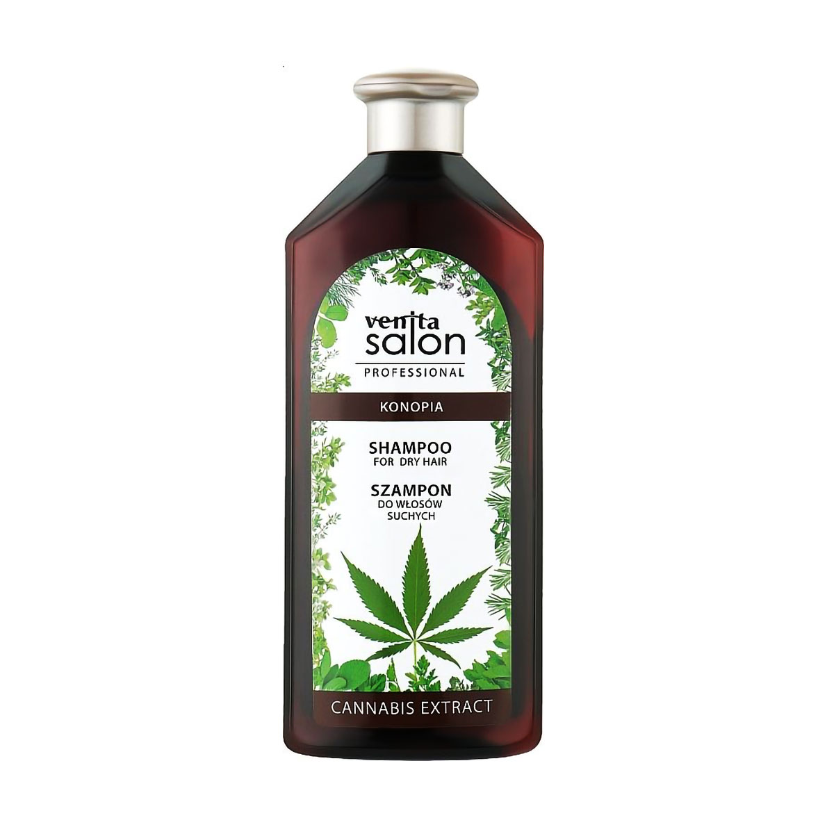 

Шампунь Venita Salon Professional Cannabis Extract Shampoo для сухого волосся, з екстрактом канабісу, 500 мл