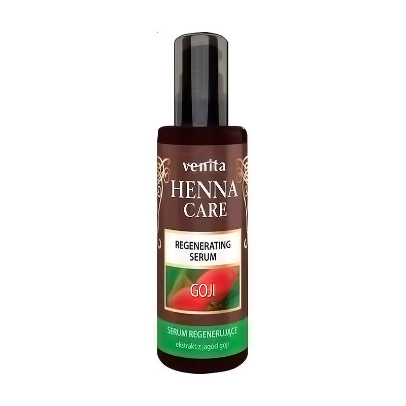 

Уцінка! Сироватка для волосся Venita Henna Care Regenerating Serum Goji з екстрактом ягід годжі, 50 мл