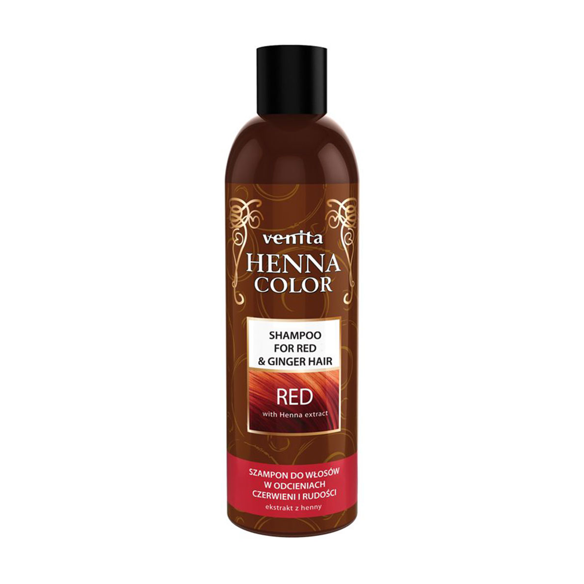 

Шампунь Venita Henna Color Red Shampoo для волосся в рудих відтінках, з екстрактом хни, 250 мл