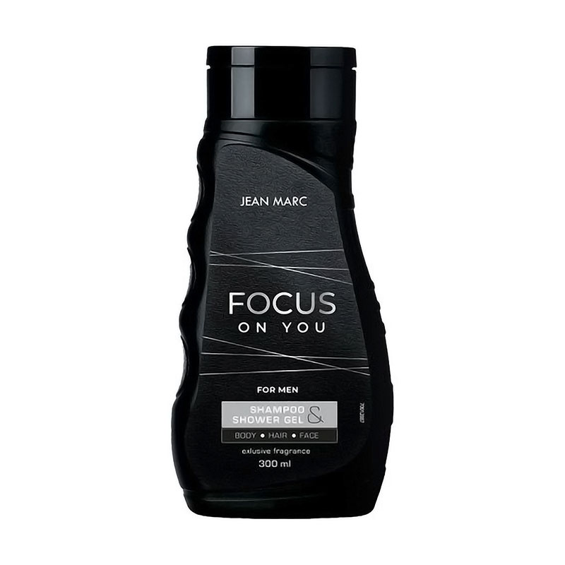 

Парфумований чоловічий шампунь та гель для душу 2 в 1 Jean Marc Focus on You Shampoo & Shower Gel, 300 мл