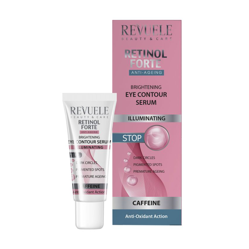 

Уцінка! Освітлювальна сироватка для шкіри навколо очей Revuele Retinol Forte Brightening Eye Contour Serum, 25 мл