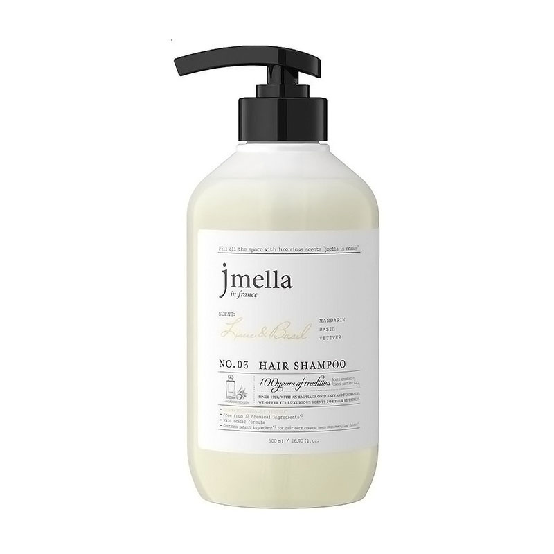 

Парфумований шампунь для волосся Jmella In France Hair Shampoo 03 Lime & Basil, 500 мл