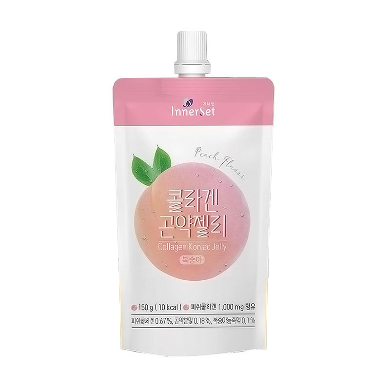 

Уцінка! Їстівне колагенове желе InnerSet Collagen Konjac Jelly з персиком, 150 г