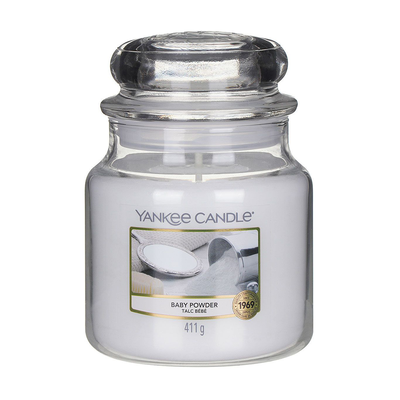 

Ароматична свічка в банці Yankee Candle Baby Powder, 411 г