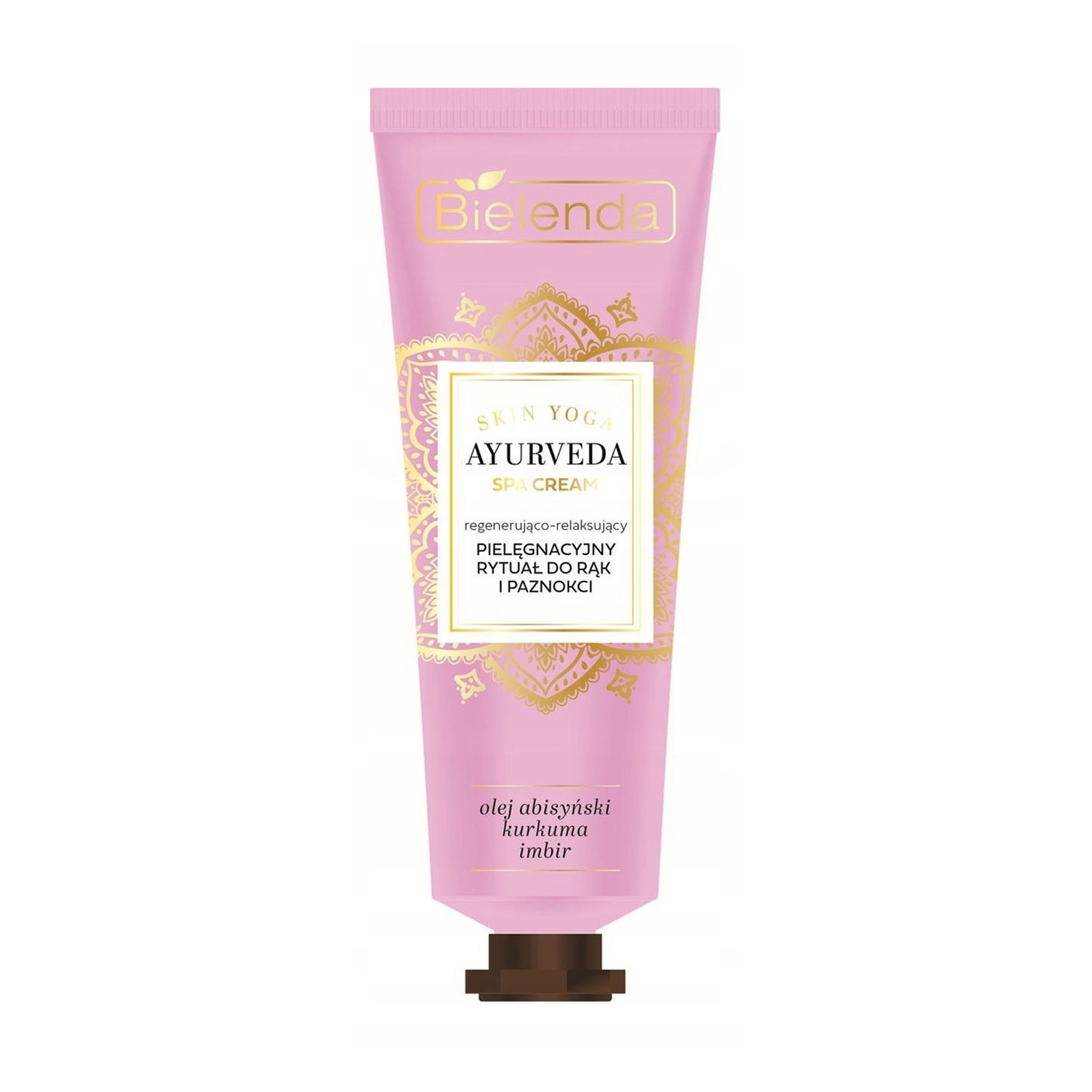 

Відновлювальний крем для рук Bielenda Skin Yoga Ayurveda Spa Cream з олією абіссинської гірчиці, екстрактами імбиру та куркуми, 50 мл