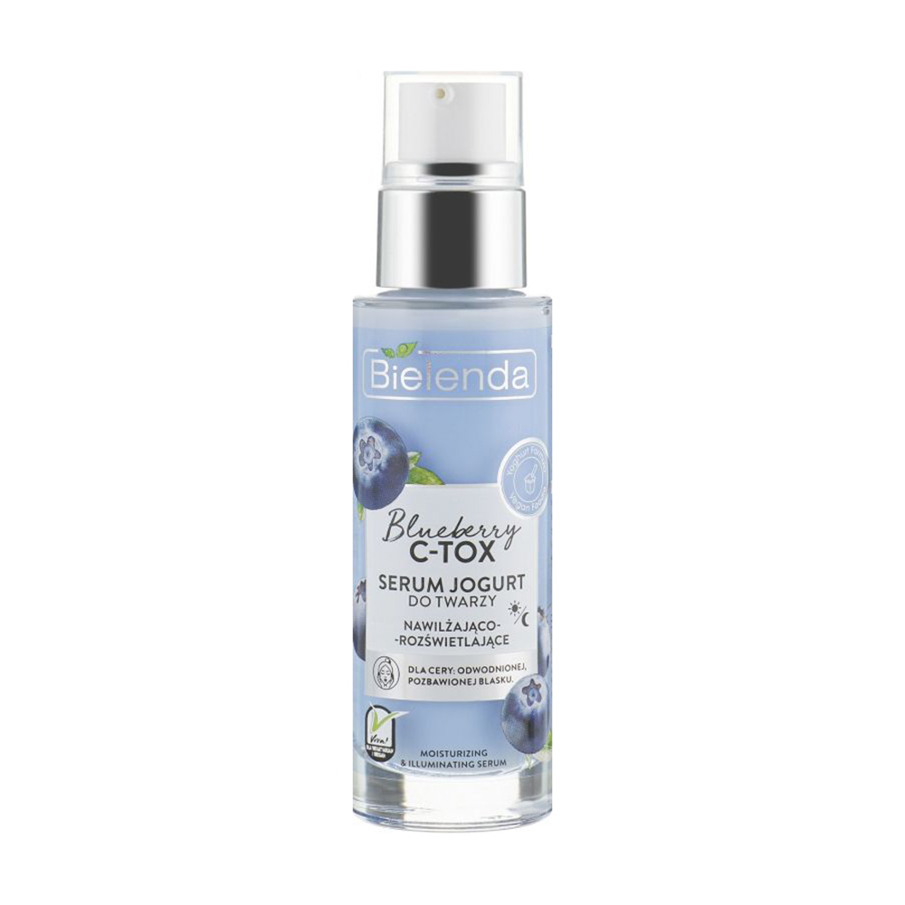 

Уцінка! Сироватка-йогурт для обличчя Bielenda Blueberry C-Tox Face Yogurt Serum з ефектом освітлення, 30 мл