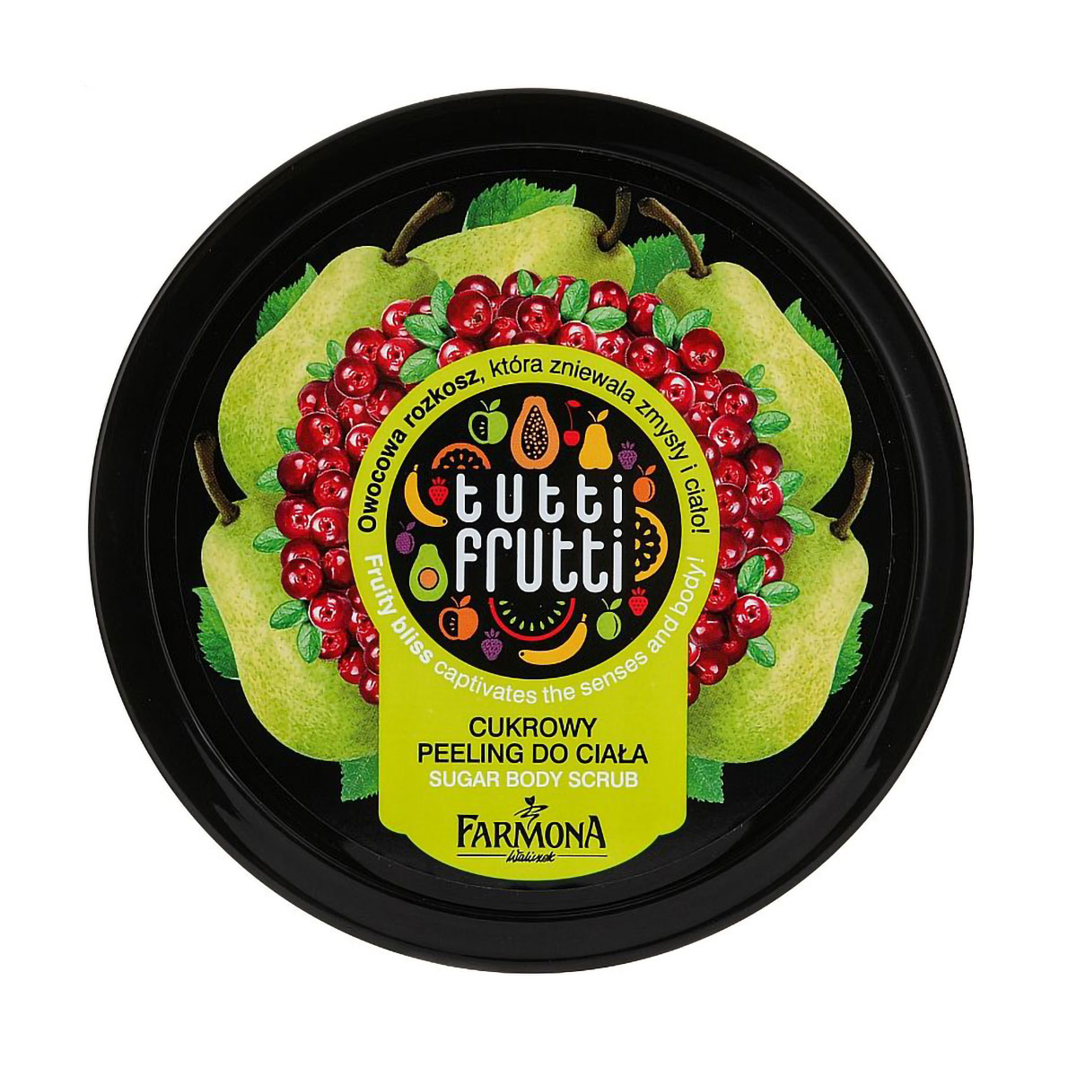 

Цукровий скраб для тіла Farmona Tutti Frutti Sugar Body Scrub Груша та журавлина, 300 г
