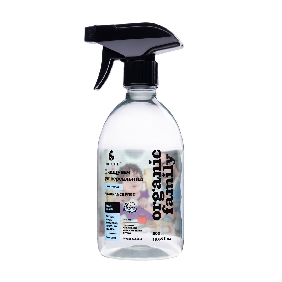 

Уцінка! Засіб для чищення Purenn Organic Family Fragrance Free неароматизований, 500 мл