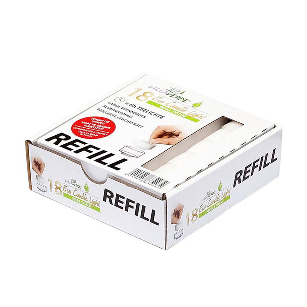 

Змінні ароматичні чайні свічки Villa Verde Eco Candle Light Refill System Citronella, 18 шт