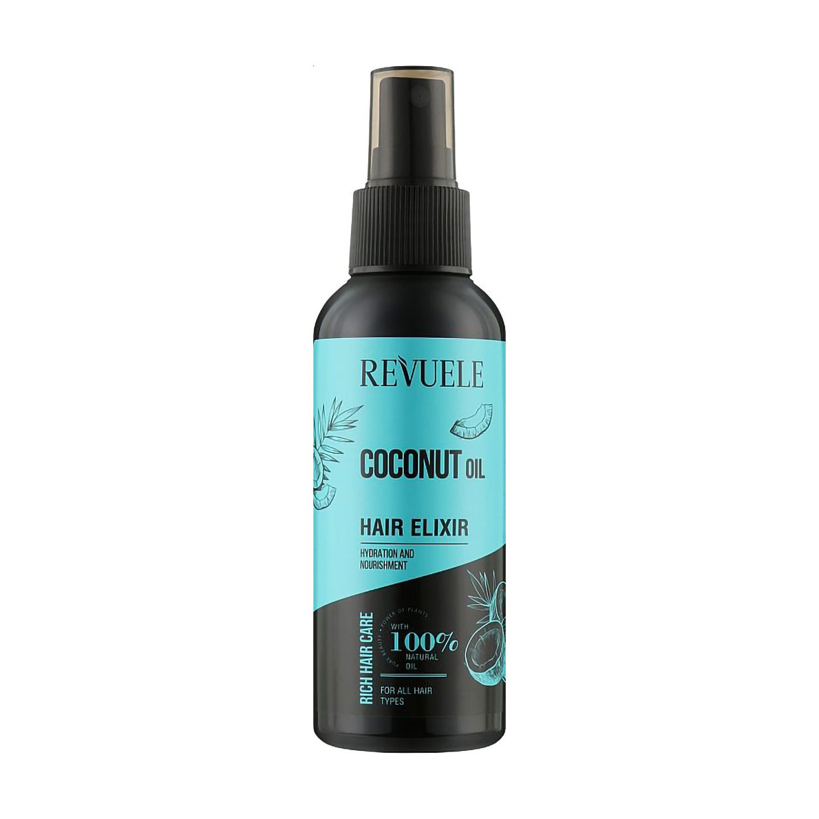 

Еліксир для волосся Revuele Coconut Oil Hair Elixir з кокосовою олією, 120 мл